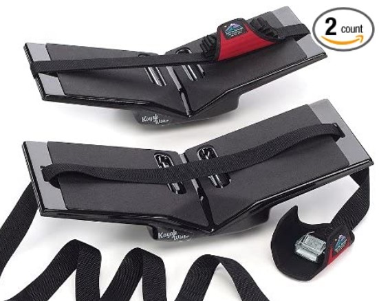 The Kayak Wing - Sea Kayak Rack with Covered Straps